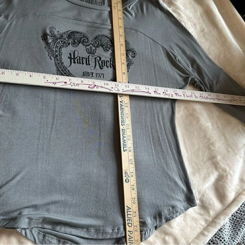 Hard Rock Couture grey Tee sz M